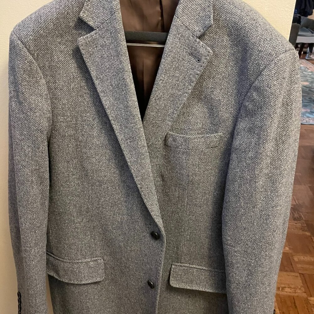 Charles Tyrwhitt Gray/Brown Business Casual Blazer 46R Classic Fit